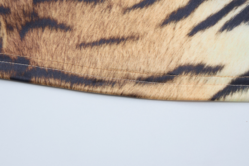 Tiger Stripe Pattern V-neck Sling Vest New