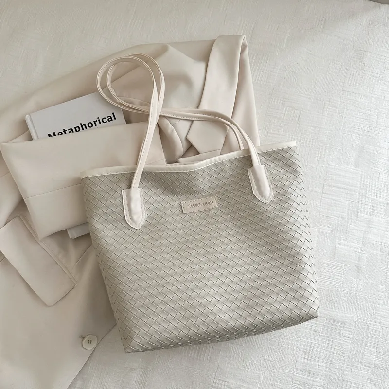 Large Capacity Bag For Women Spring And Summer Class Commuter Tote - Beige