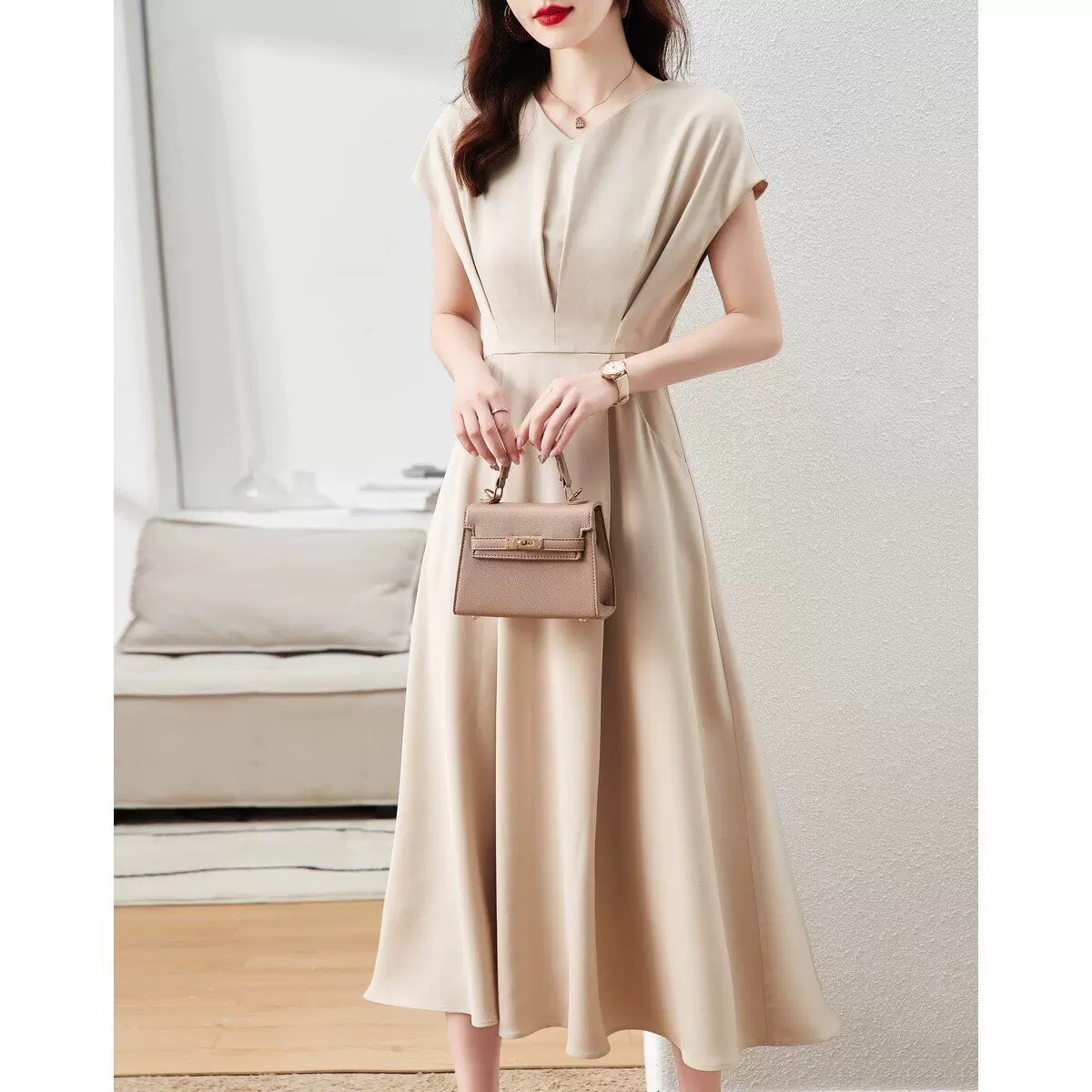 Title 7, Temperament Commute Vestido color albaricoque c...