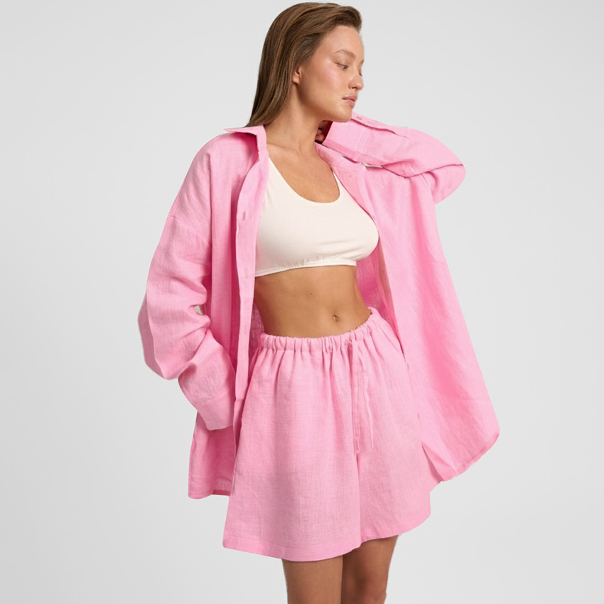 Stylish Minimalist Casual Womens Long Sleeve Set