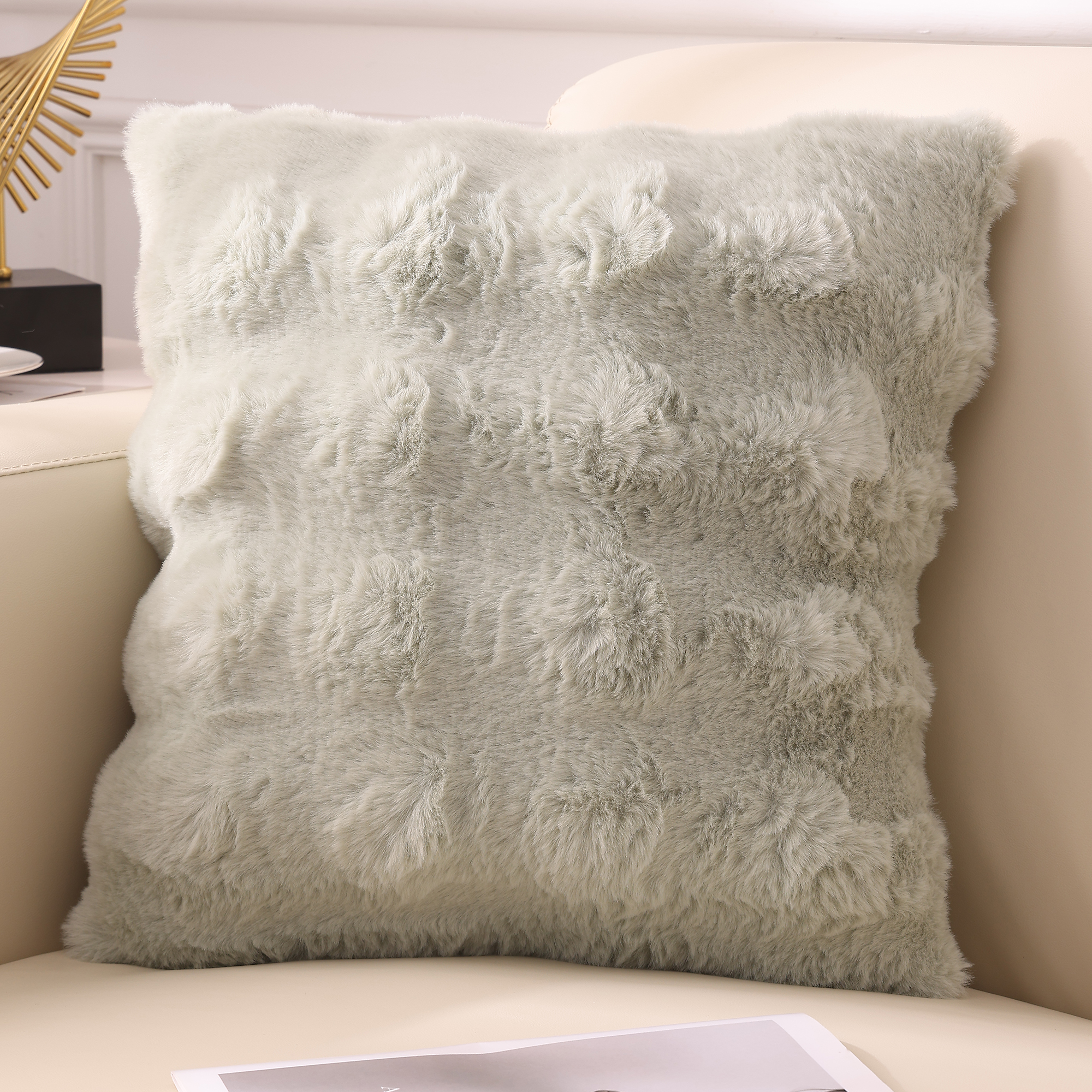 Nordic Simple Plush Pillowcase Without Core
