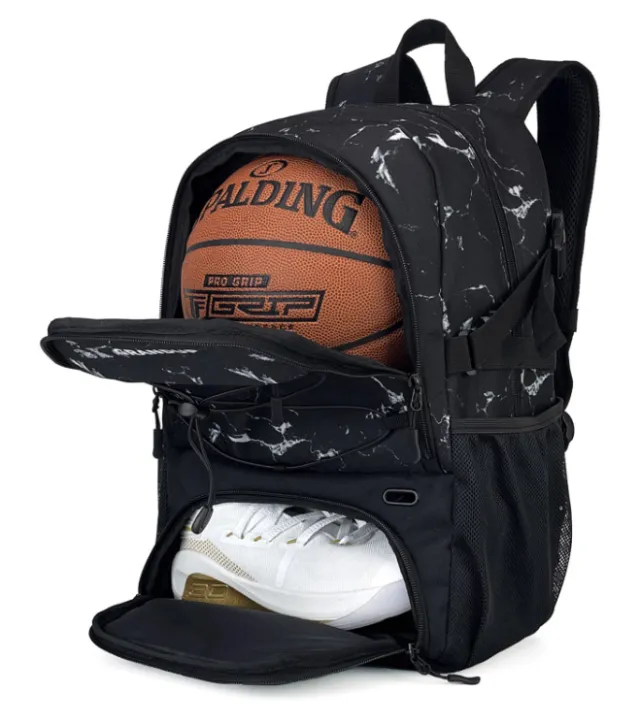 Basketball Football Backpack Boys And Girls Sports Training Black - Shop at LoveMi
