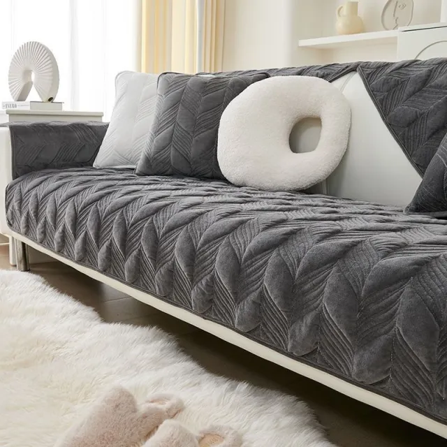 Nordic Simple Sofa Cushion High grade Non slip Thickened Black - Shop at LoveMi