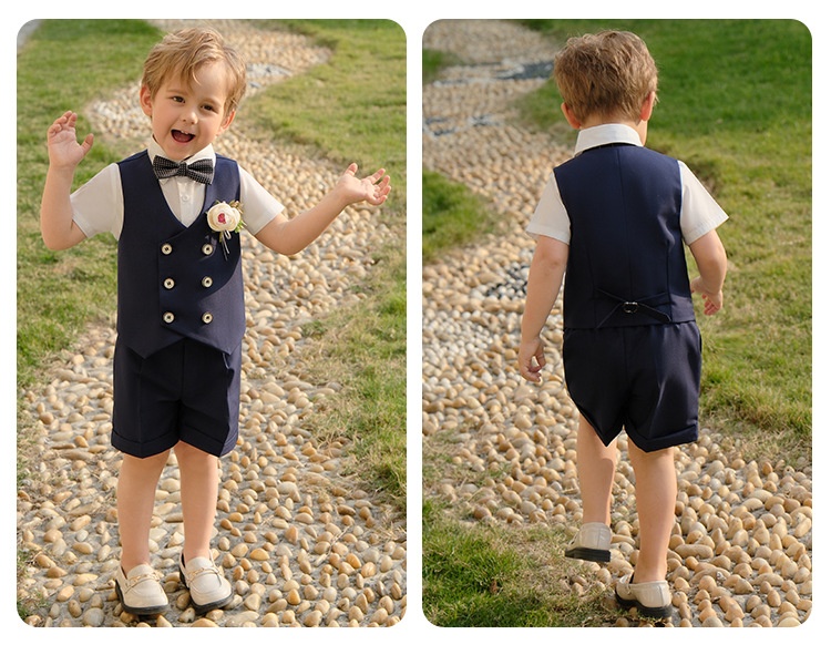 Boys Spring And Summer Short Sleeve Vest Suit - Image 19