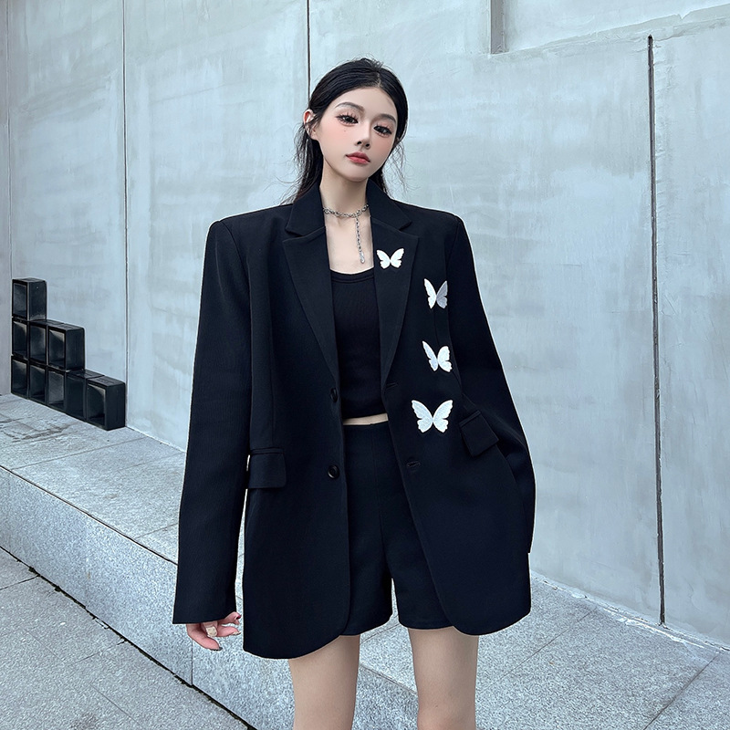 Autumn New Niche Embroidered Loose Leisure Suit