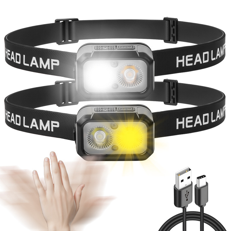 Cross-border New Three-light-source Induction Headlamp