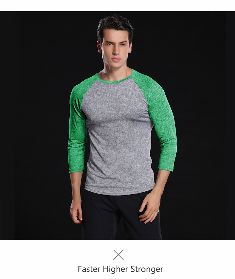 Title 3, Color matching contrast slim outdoor t-shirt