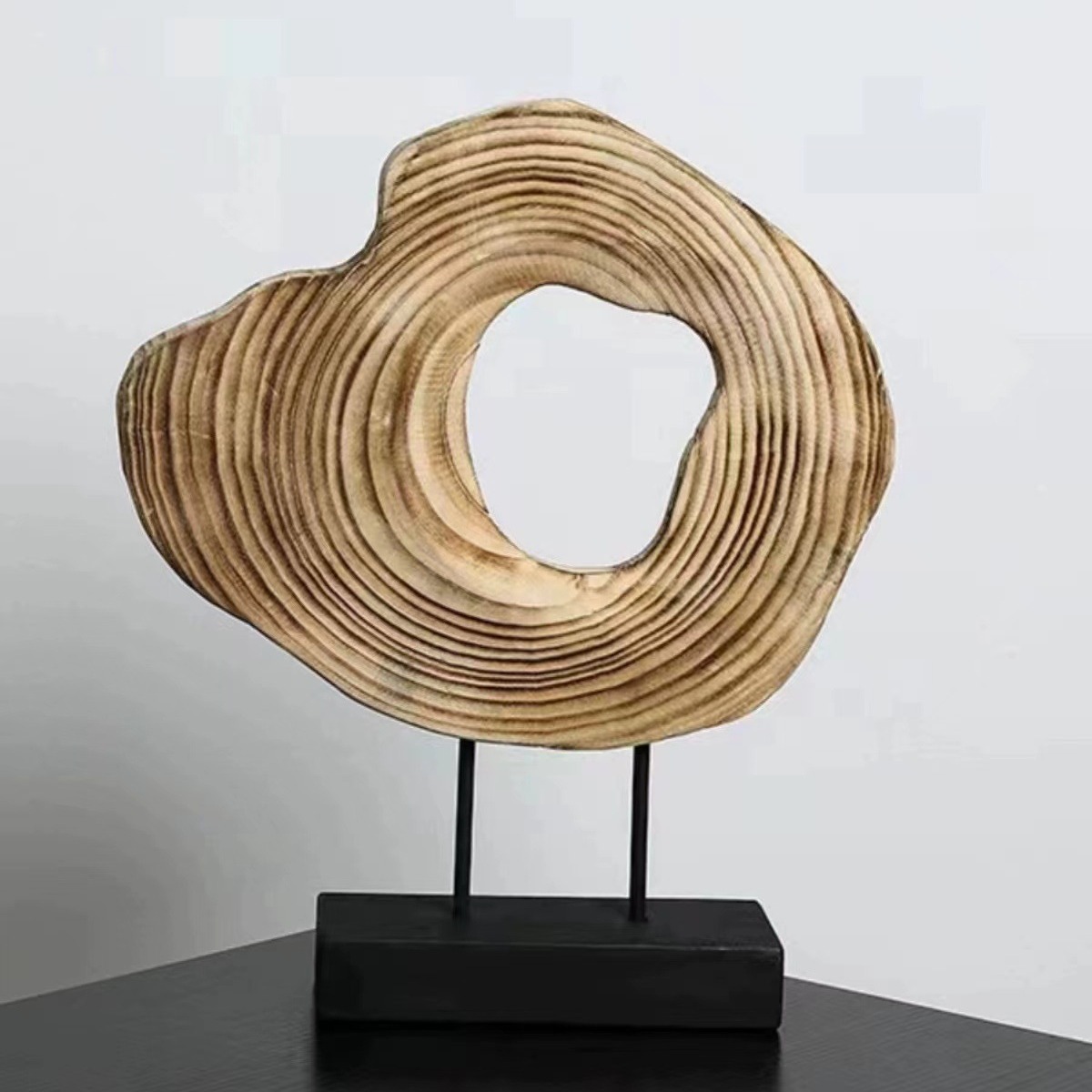 Modern Art Geometrically Distorted Yellow Resin - Image 1