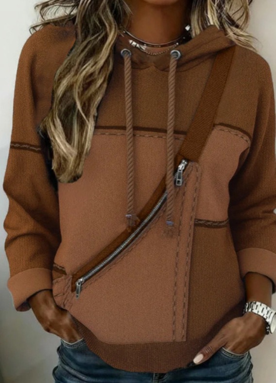 Women’s 3D Printed Hooded Sweatshirt – Long Sleeve Pullover