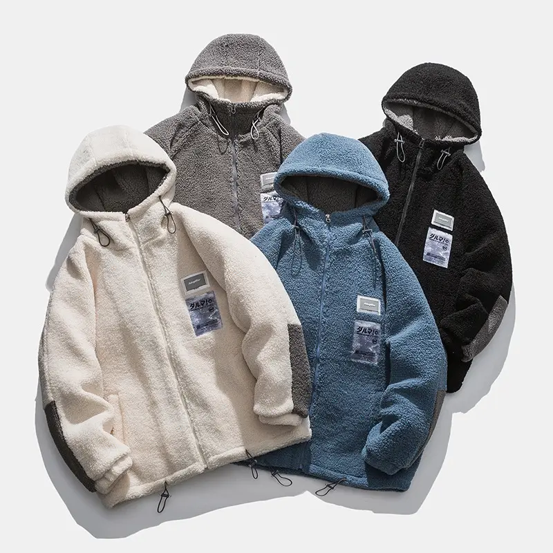 Men's Winter Lamb Wool Fleece-lined Thickened Casual