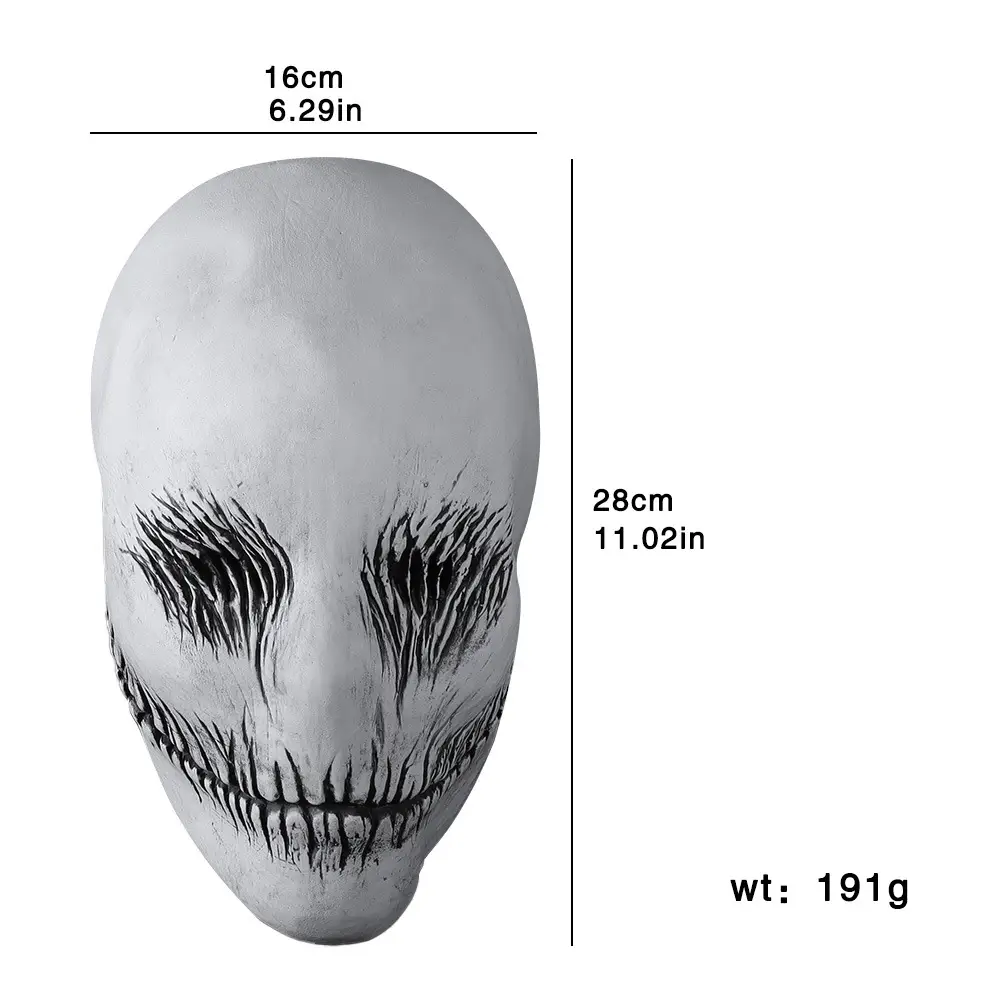 Stitched Skull Latex Mask, photo 5