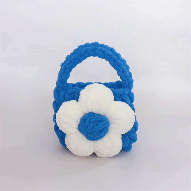 Finished Crocheted Camellia Earphone Case