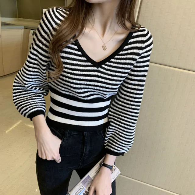 Knitted Sweater Bottoming Shirt Women's Clothing Black - Shop at LoveMi