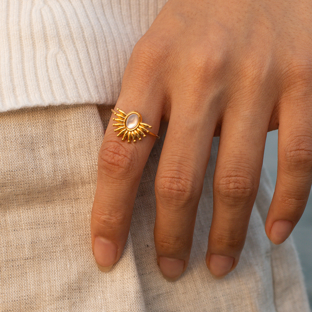 French Court Retro Style Niche Ring Female High Sense