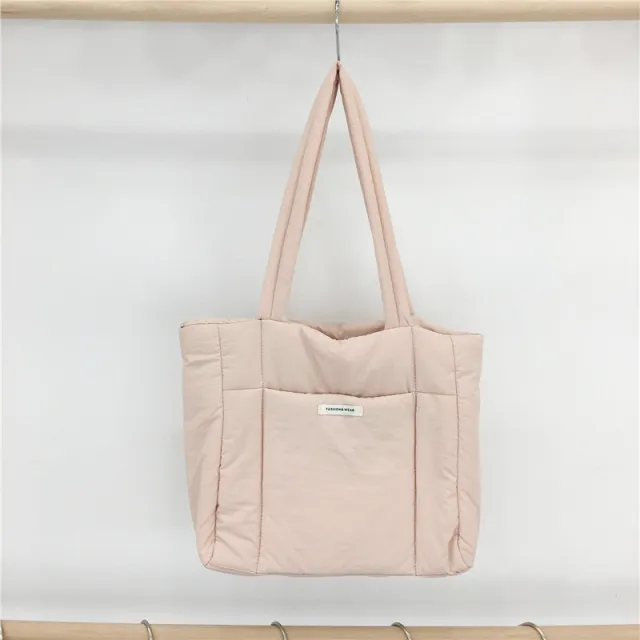 Fashion Nylon Canvas Large Capacity Shoulder Bag Pink - Shop at LoveMi