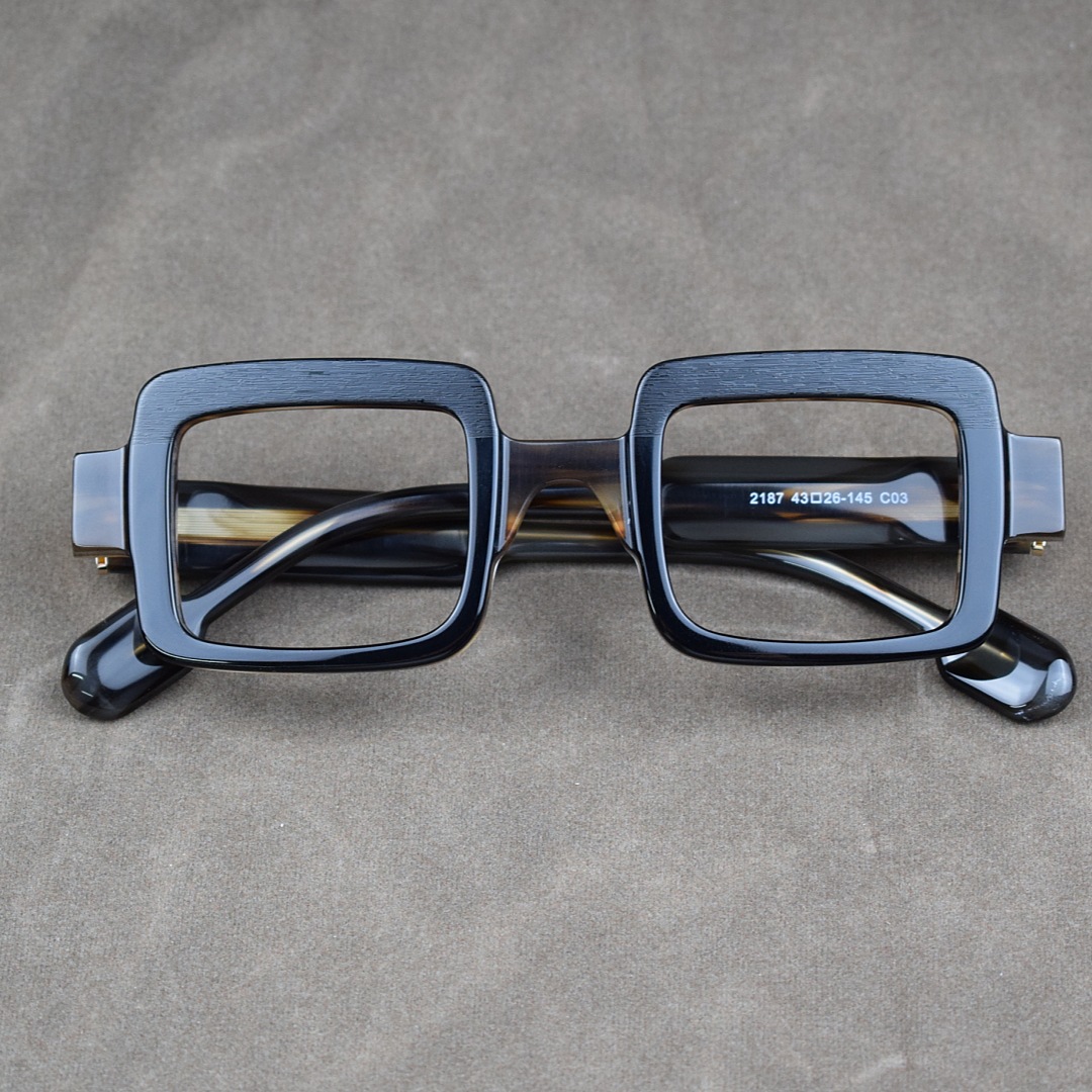 Portable Thickened Square Eyeglass Frame For Home Use