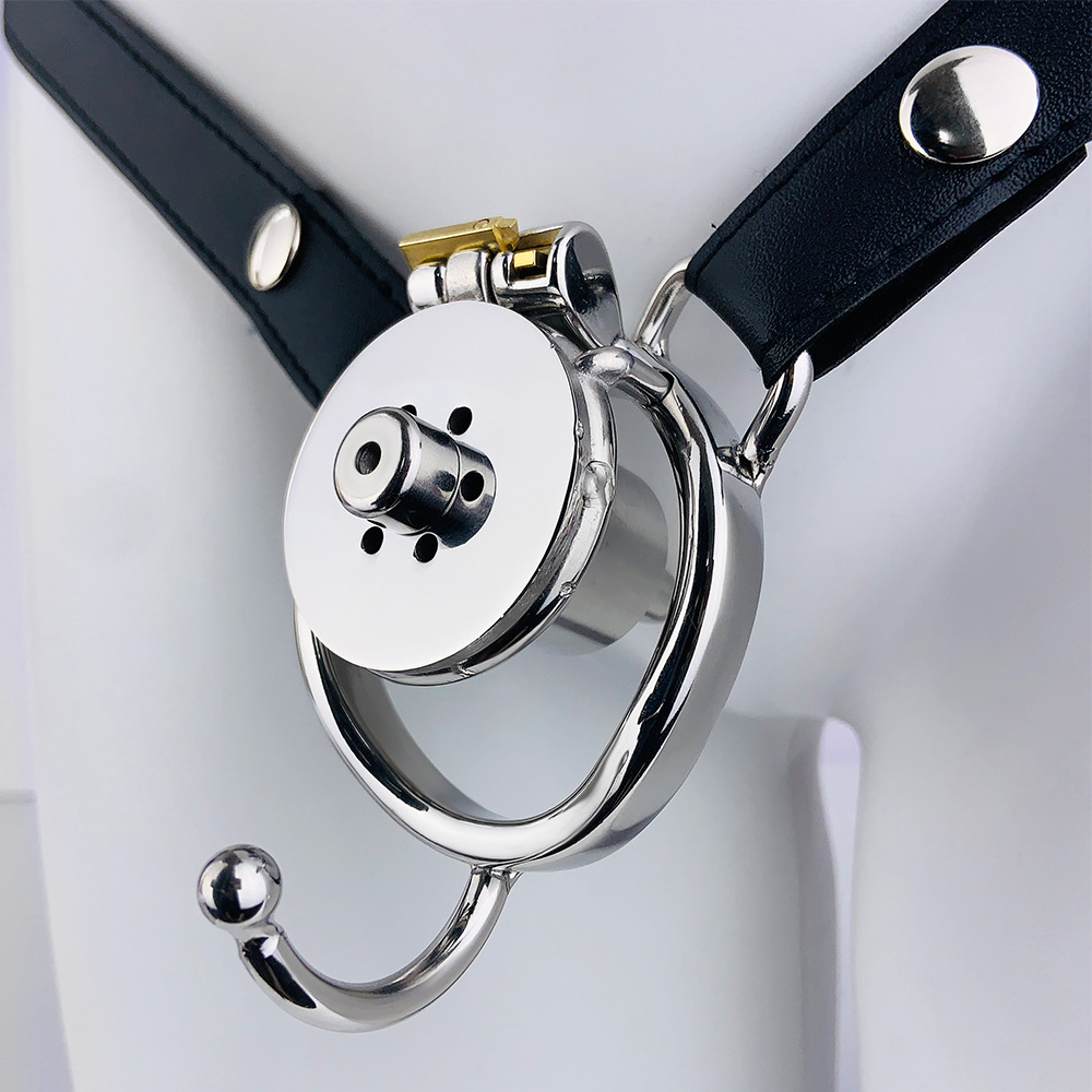 Arc Ring Wear Suit Single And Double Stainless Steel Negative Series Men's Chastity Lock 17