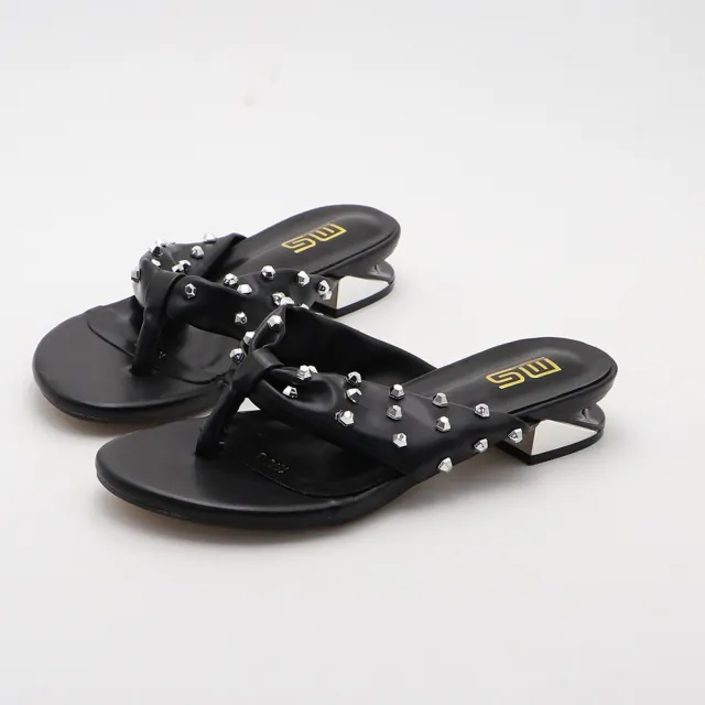 Flip Flops Rhinestone Flat Slippers All matching Comfortable Simple Black - Shop at LoveMi