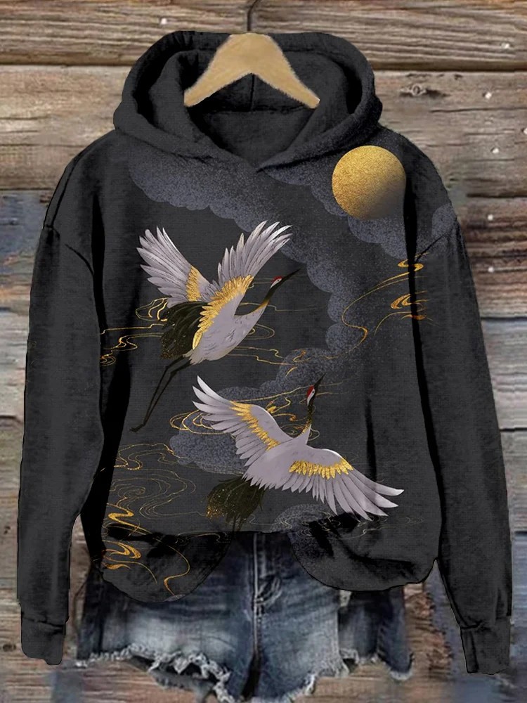 Women’s 3D Digital Print Hoodie – Casual Graphic Sweatshirt