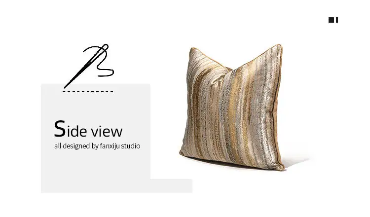 Modern Minimalist Nordic Instagram Style Sofa Living Room And Bedside Cushion Striped Pillowcase