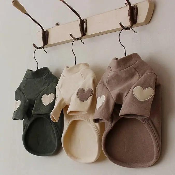 New Dog Clothes Autumn and Winter Base Embroidery Sweater
