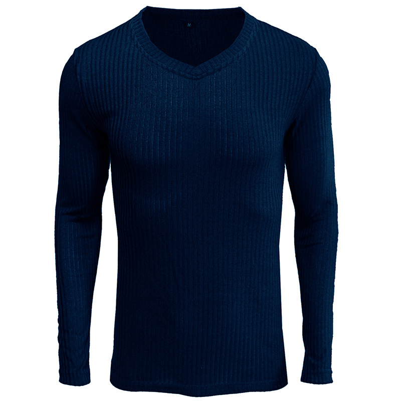 Title 19, European and American knitted mens long-sleeve...