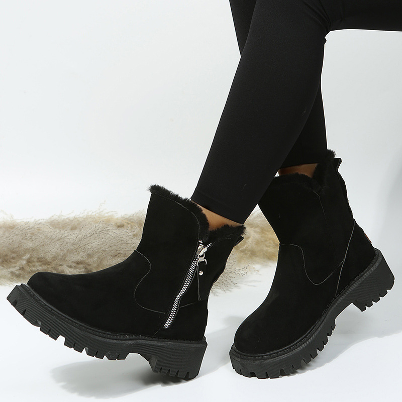 Title 12, Botas de nieve para mujer invierno nuevo cortas...