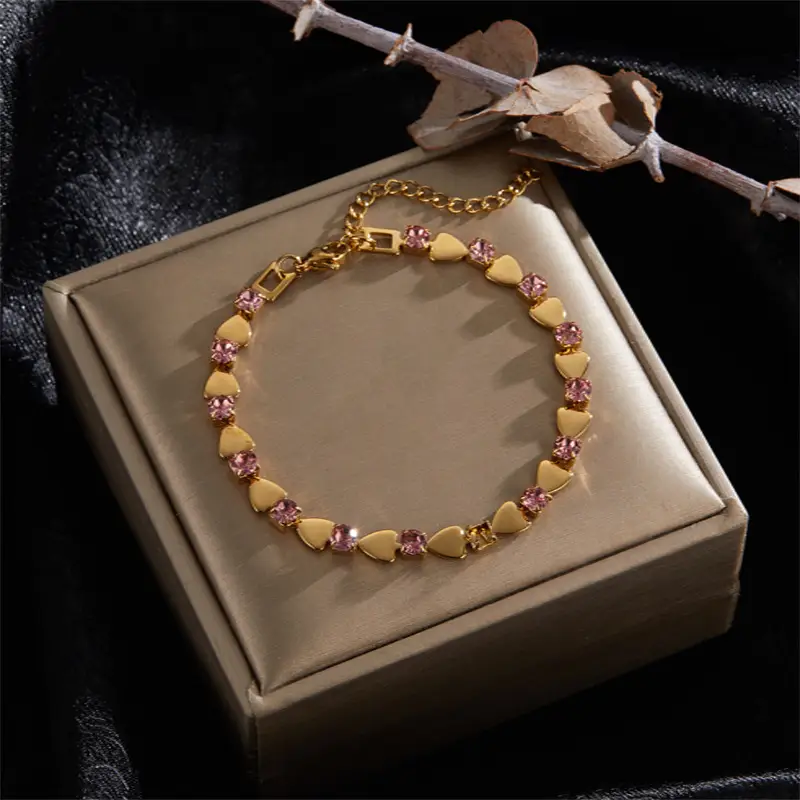Fashionable 18K Titanium Steel Bracelet Hip-hop And Niche Style