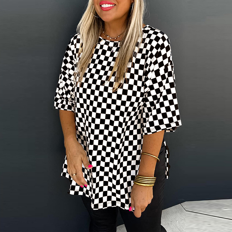 Women's Pullover Round Neck Short-sleeved Top