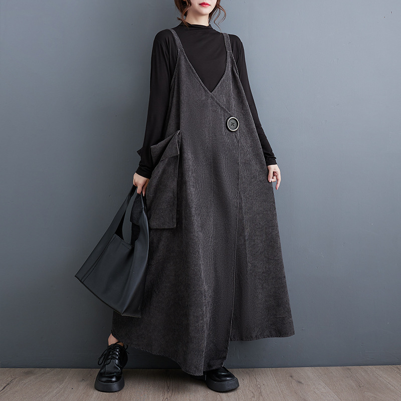 Shoulder Strap Adjustable Loose Sling Dress
