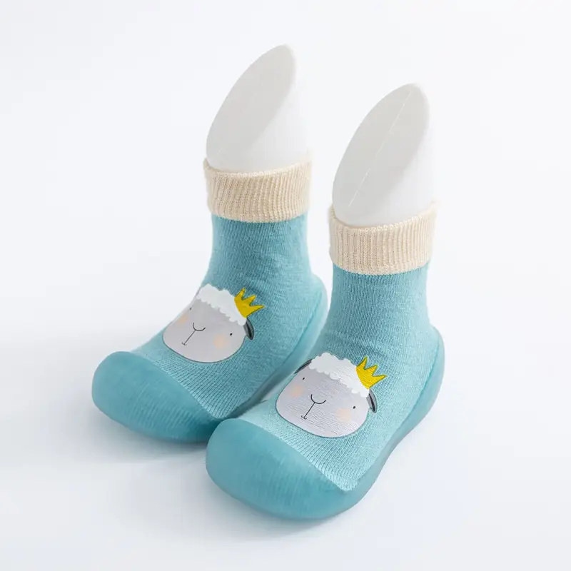 Children Sock Sneakers Cartoon Soft Bottom Hot Stamping Baby Indoor Toddler