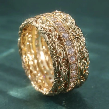 Double Strand Braided Ring, picture 4 of 5