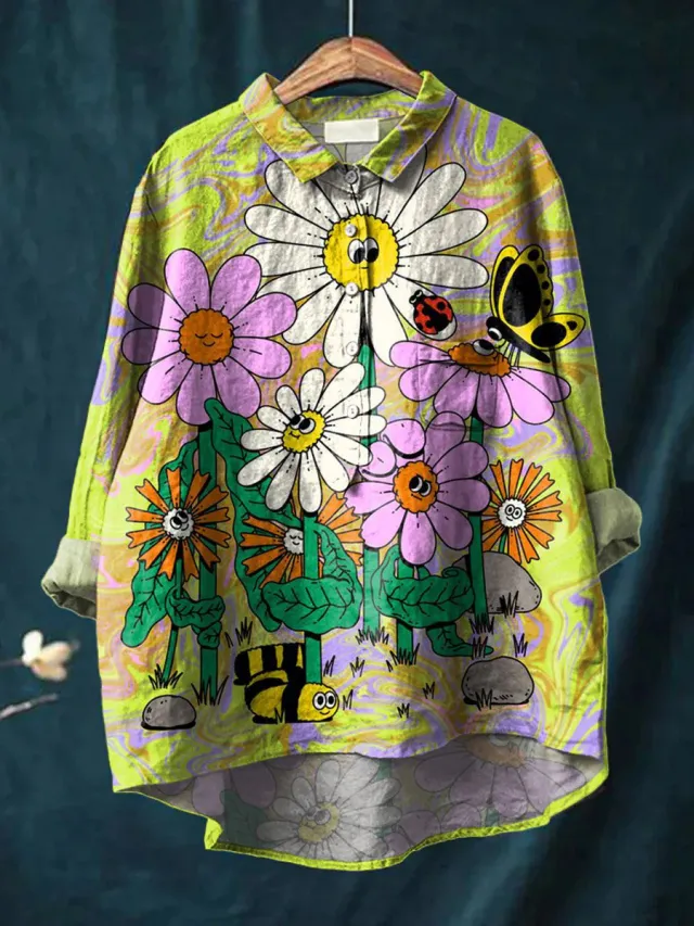 Fashion High grade Graffiti 3D Digital Printing Lapel Shirt 7 Colors - Shop at LoveMi
