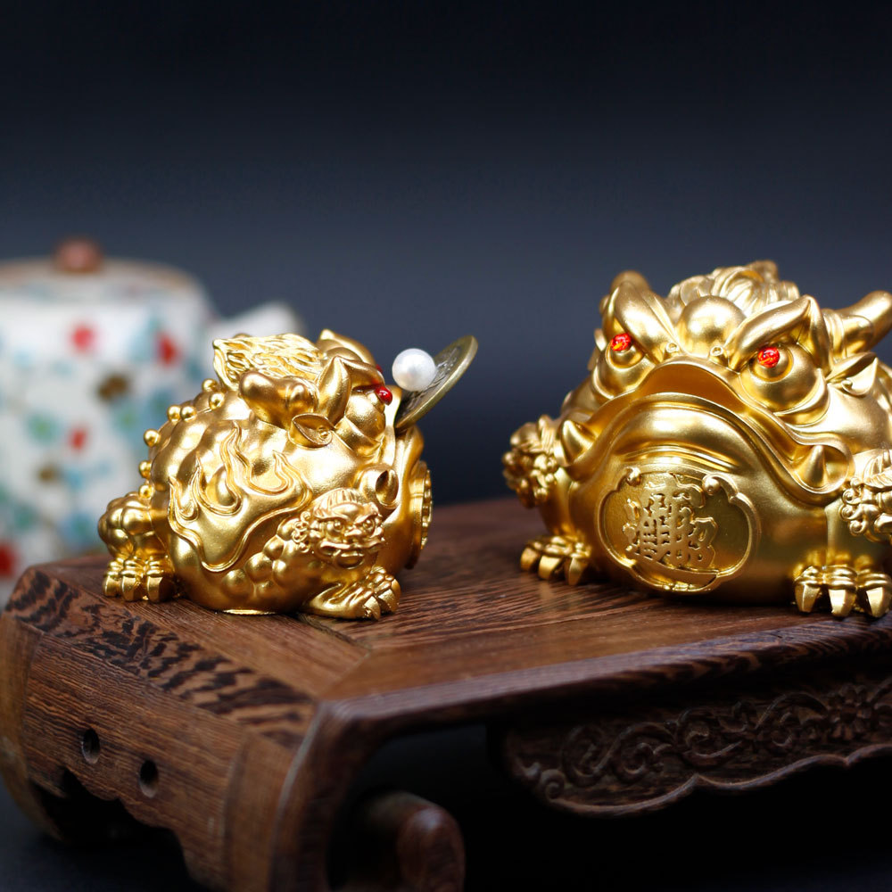 Fortune Golden Toad Decoration Opening-up Housewarming Gifts