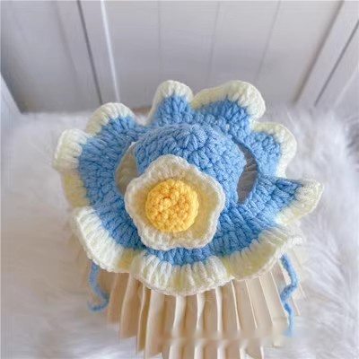 Blue Plumeria Rubra Hat