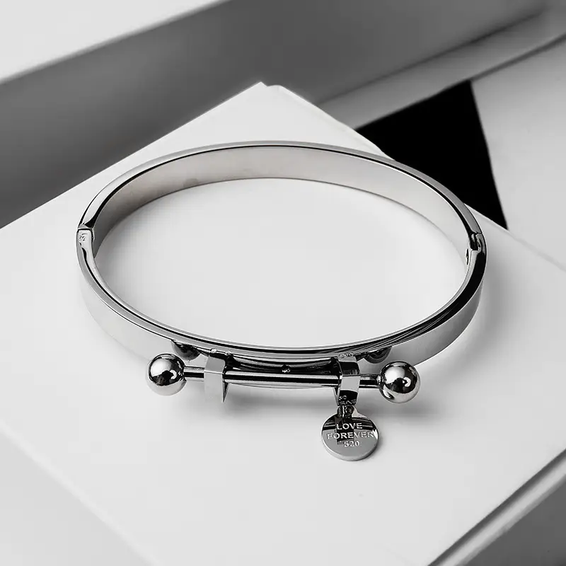 Stainless Steel Bracelet Retro National Style Couple Simple