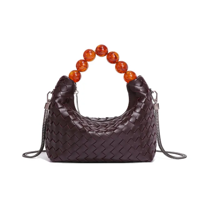 Women's Fashion Simple Style Pearl Tote Purple - Shop at LoveMi