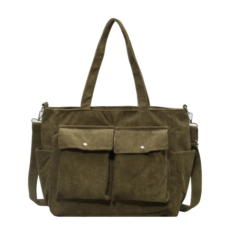 Simple And Versatile Commuting Crossbody Tote Bag - Green