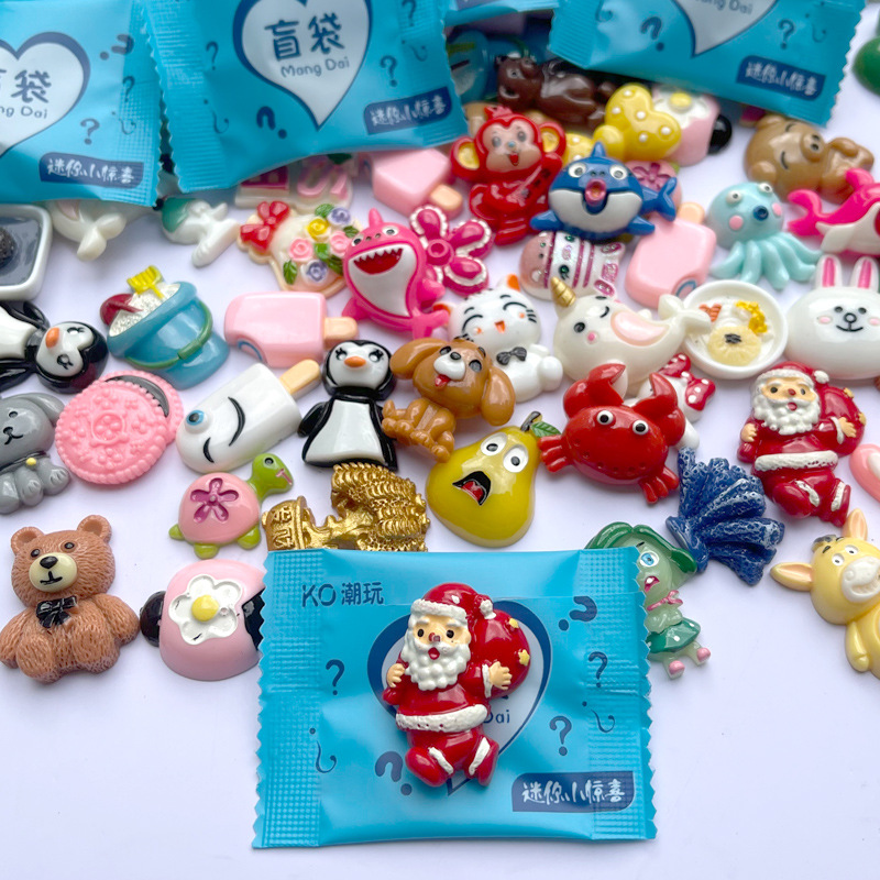 Christmas Blind Bag Small Animal Cute Mini Small Ornaments Luminous