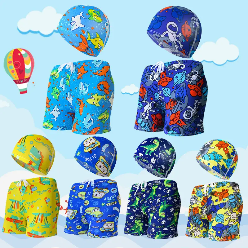Summer Children's Cute Cartoon Beach Pants Swimming
