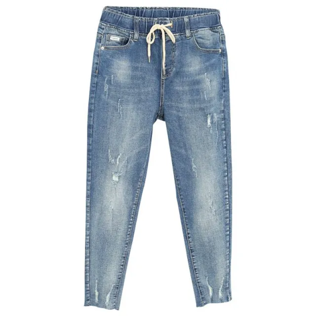 Oversized Jeans Women's Loose High Waist Harem Pants Blue - Shop at LoveMi