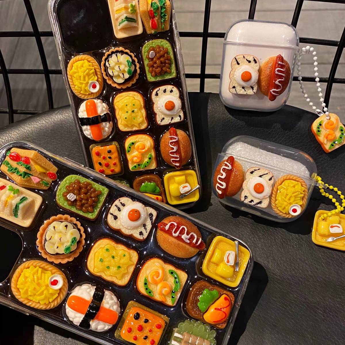 Three-dimensional Snack Sushi Creative Transparent Epoxy Phone Case - Image 10