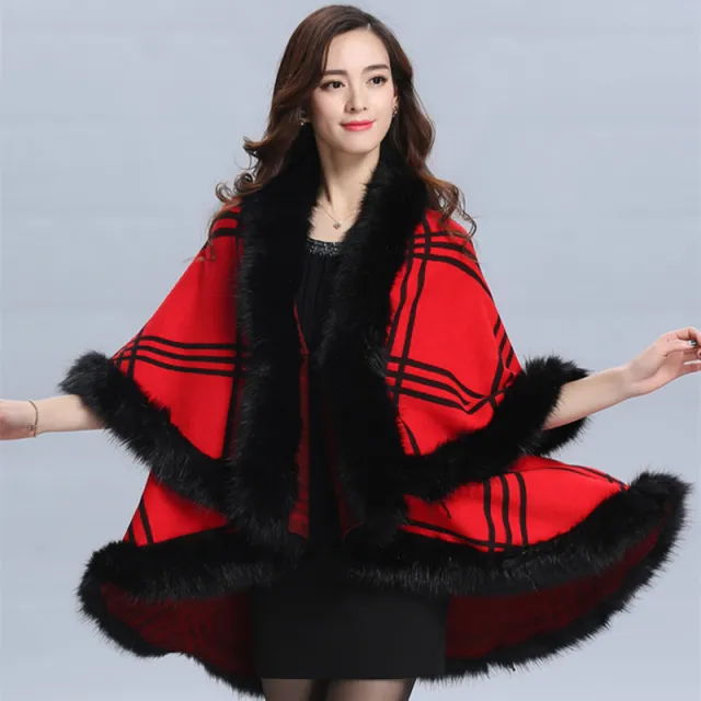 Korean Style Women's Loose Plus Size Knitwear Coat Red - Shop at LoveMi