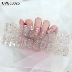 Blush Nail Stickers Uv Semi-baked Gel - Uvg60026 - View 1