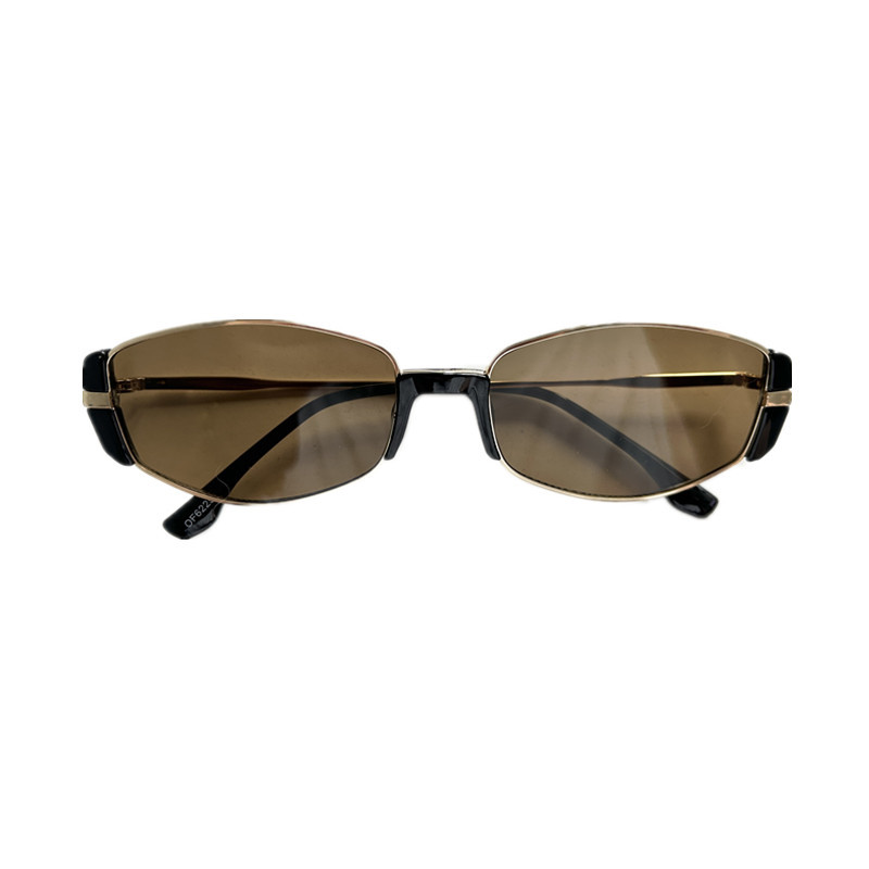 Retro Metal Oval Cats’ Eye Sunglasses Female UV Sun Glasses