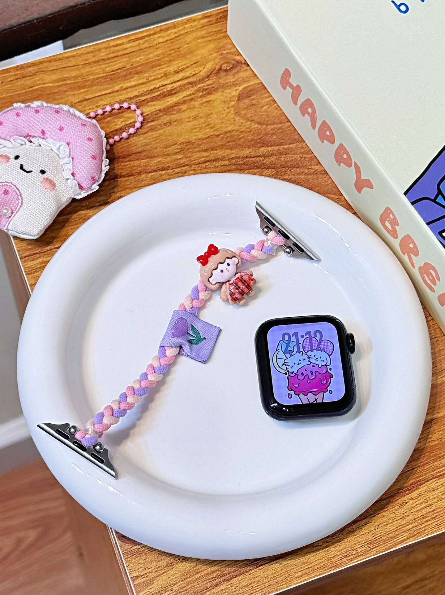 Creative Knitted Cartoon Hair Tie Watch Strap 5