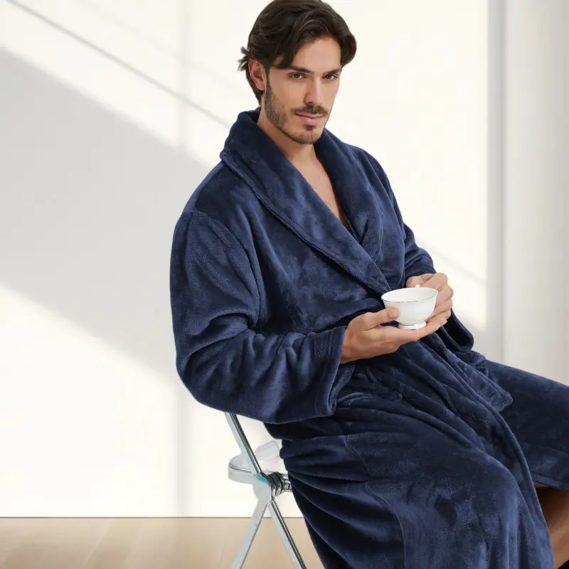 Style Flannel Men's House Robe