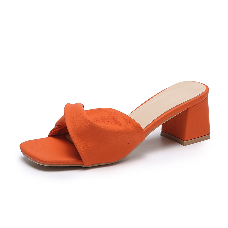 Pleated Block Heel Slip-Ons, picture 3 of 5