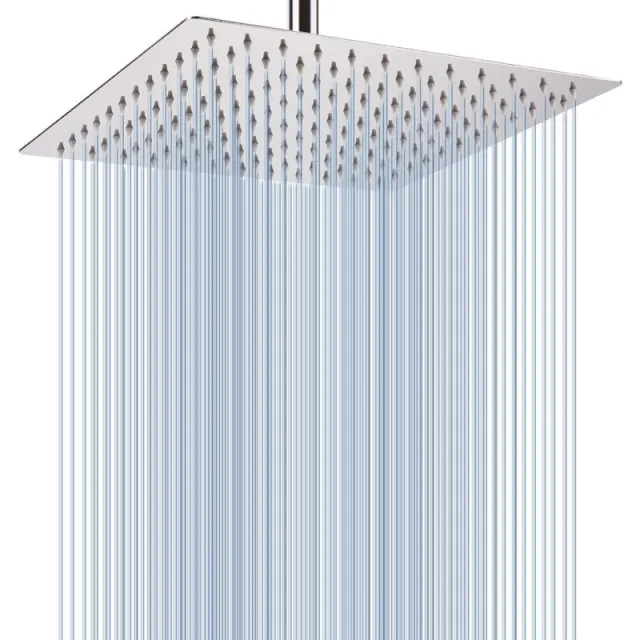 12 inch Electroplating Square Top Spray Shower Head 6 Inch Square Top Spray - Shop at LoveMi