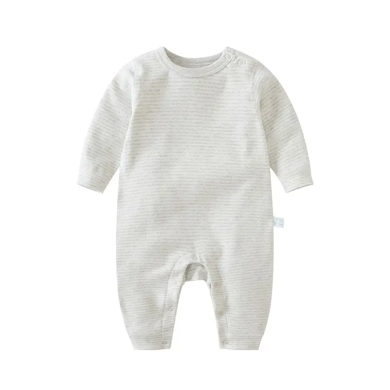 Cotton Baby Boneless Shoulder-Clasp Pajamas